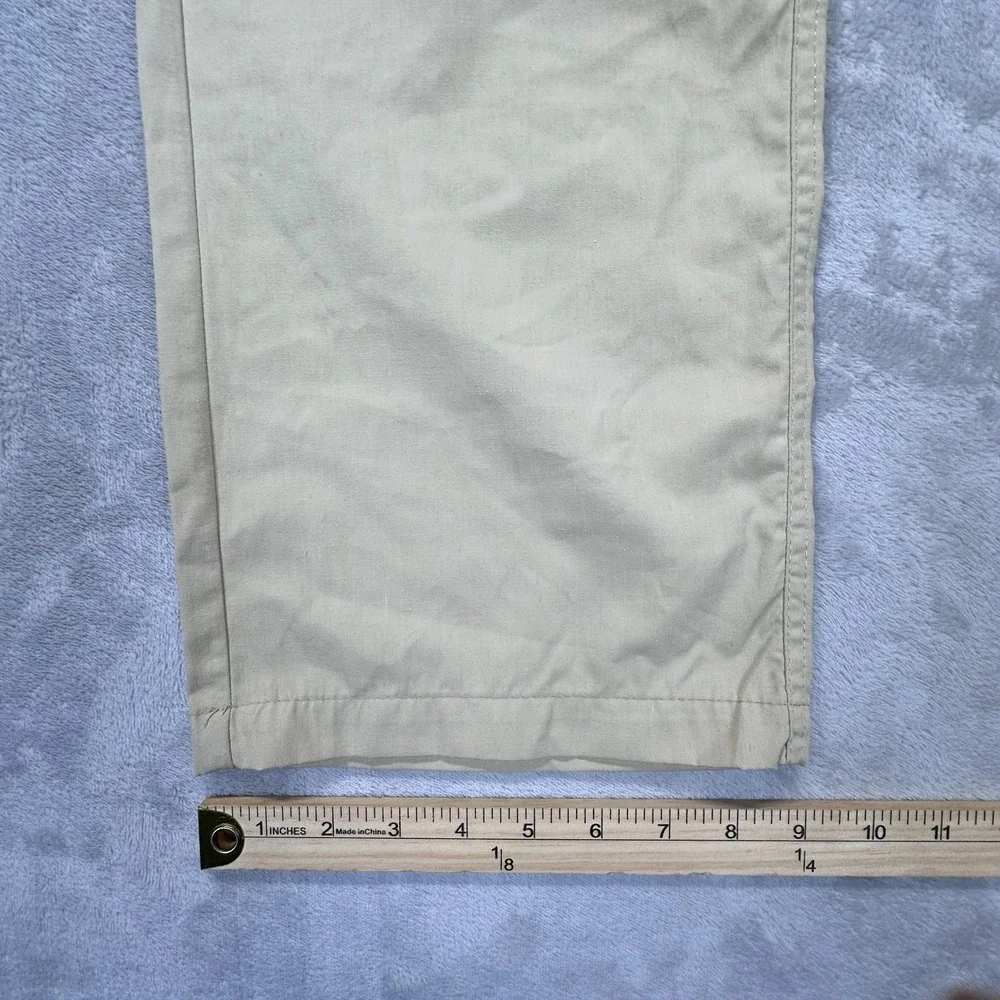 NYC Cargo Pants Girls Medium 12 Beige Cotton Utility Outdoor Travel High Rise